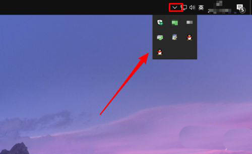 怎么取消win10任务栏向上箭头,win10任务栏图标全显示的技巧插图