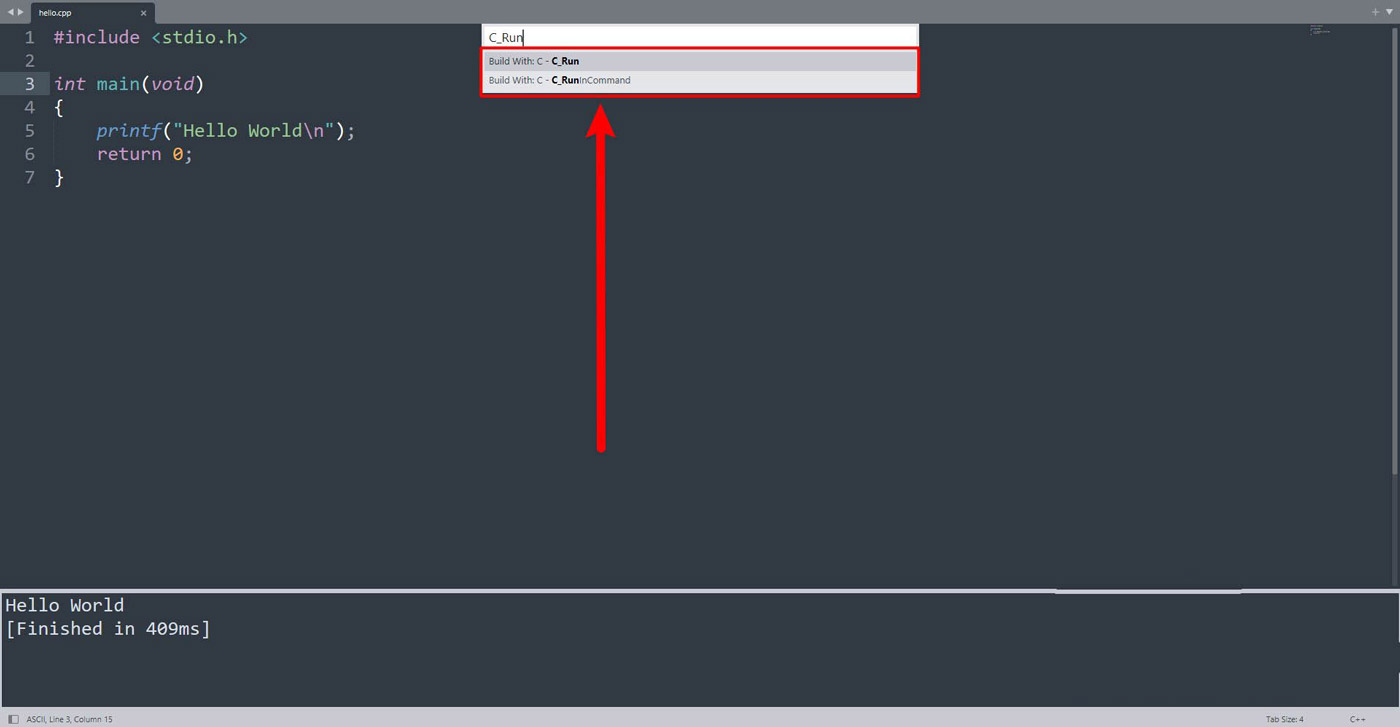 Sublime Test怎么运行C语言程序? Sublime编译运行C语言的技巧插图3