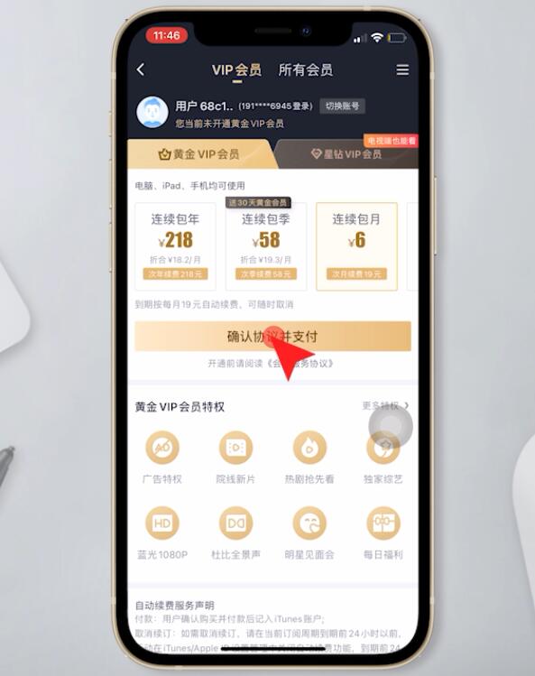 苹果手机开通爱奇艺会员怎么支付插图4