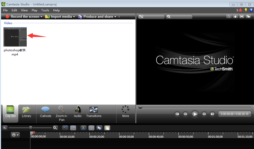 camtasia studio怎么加音乐,camtasia导入背景音乐的技巧插图3